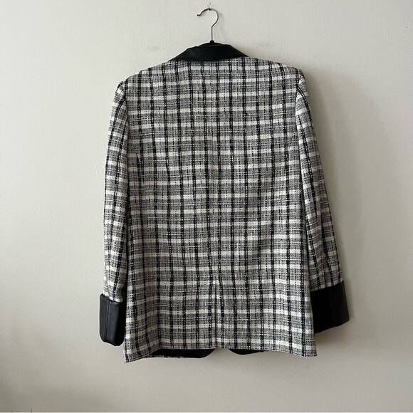 Revolve L'Academie Priscilla Blazer in Black & White - Picture 6 of 8